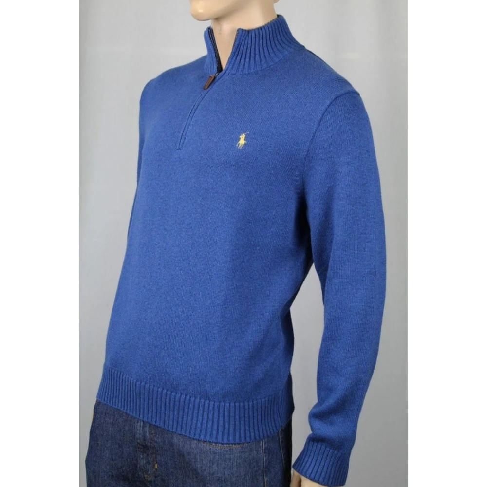 Polo by Ralph Lauren Royal Blue Half-Zip Sweater